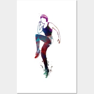 Aerobics gymnastics sport #gymnastics #aerobics Posters and Art